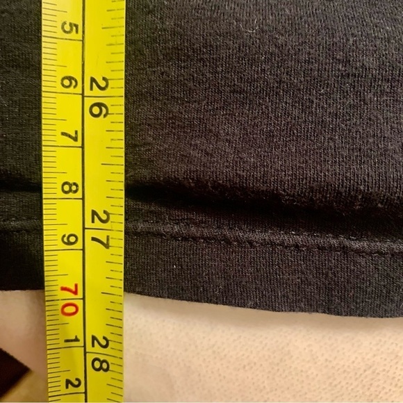 INC International Concepts Top Large Black Cotton Rayon Spandex V-Neck Long Slvs - Picture 12 of 12